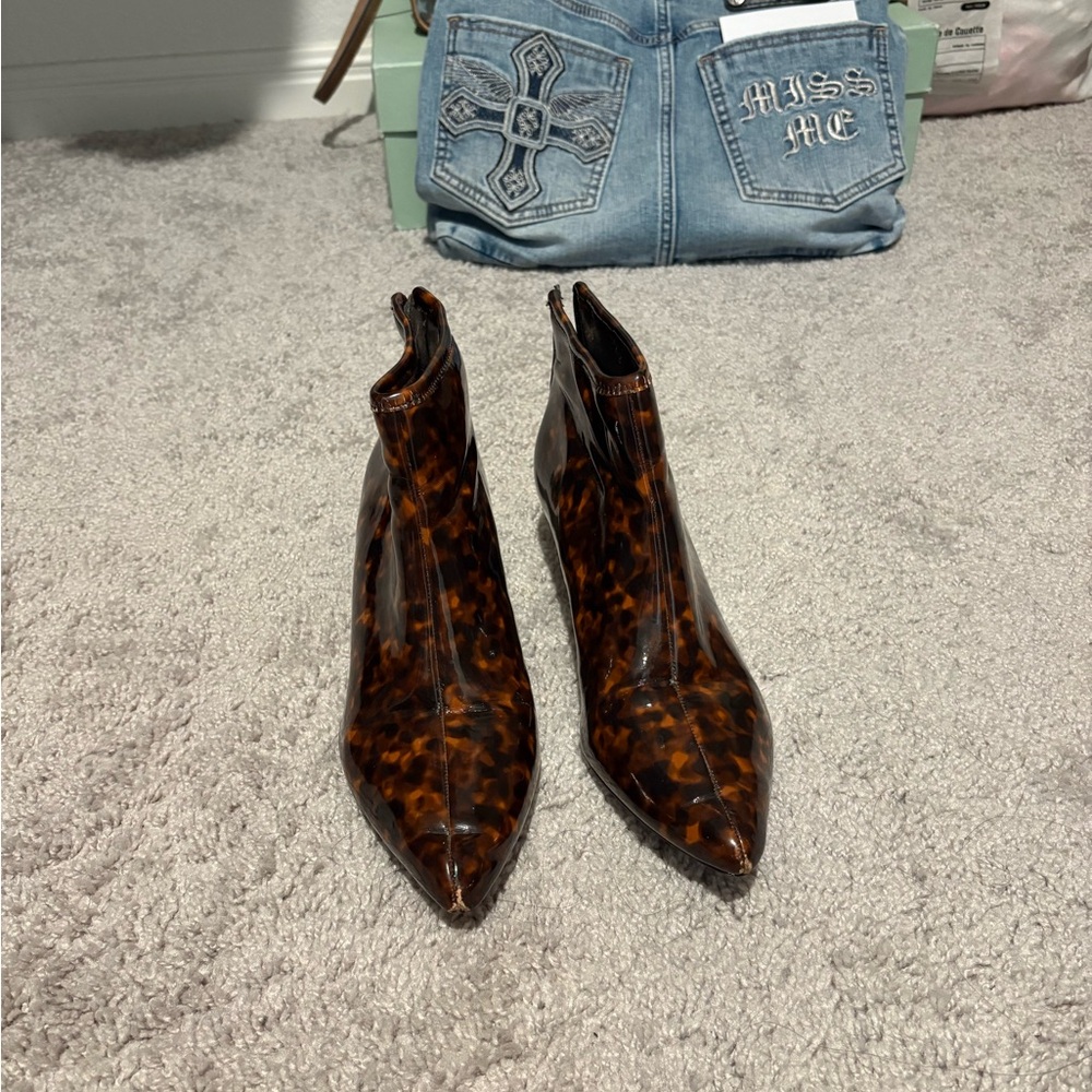 Leopard Print Ankle Boots